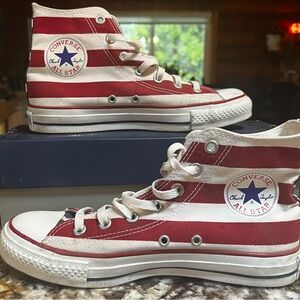 Converse Unisex Stars & Stripes hi-top Chuck Taylor shoes